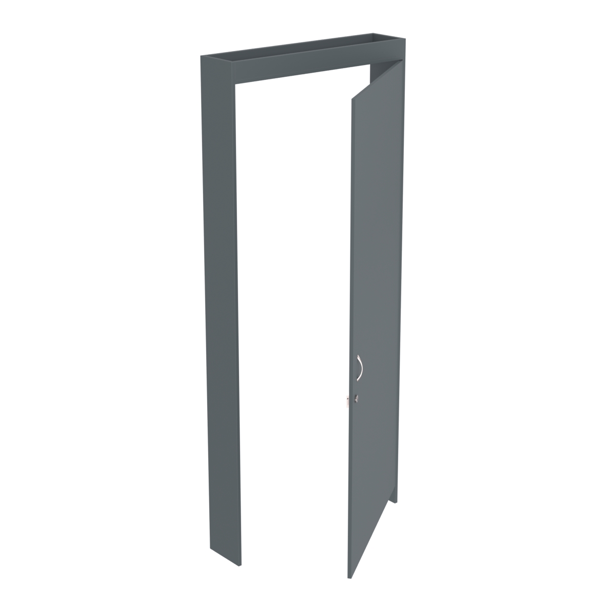 Алмаз Дверной блок №1А Темно-Серый