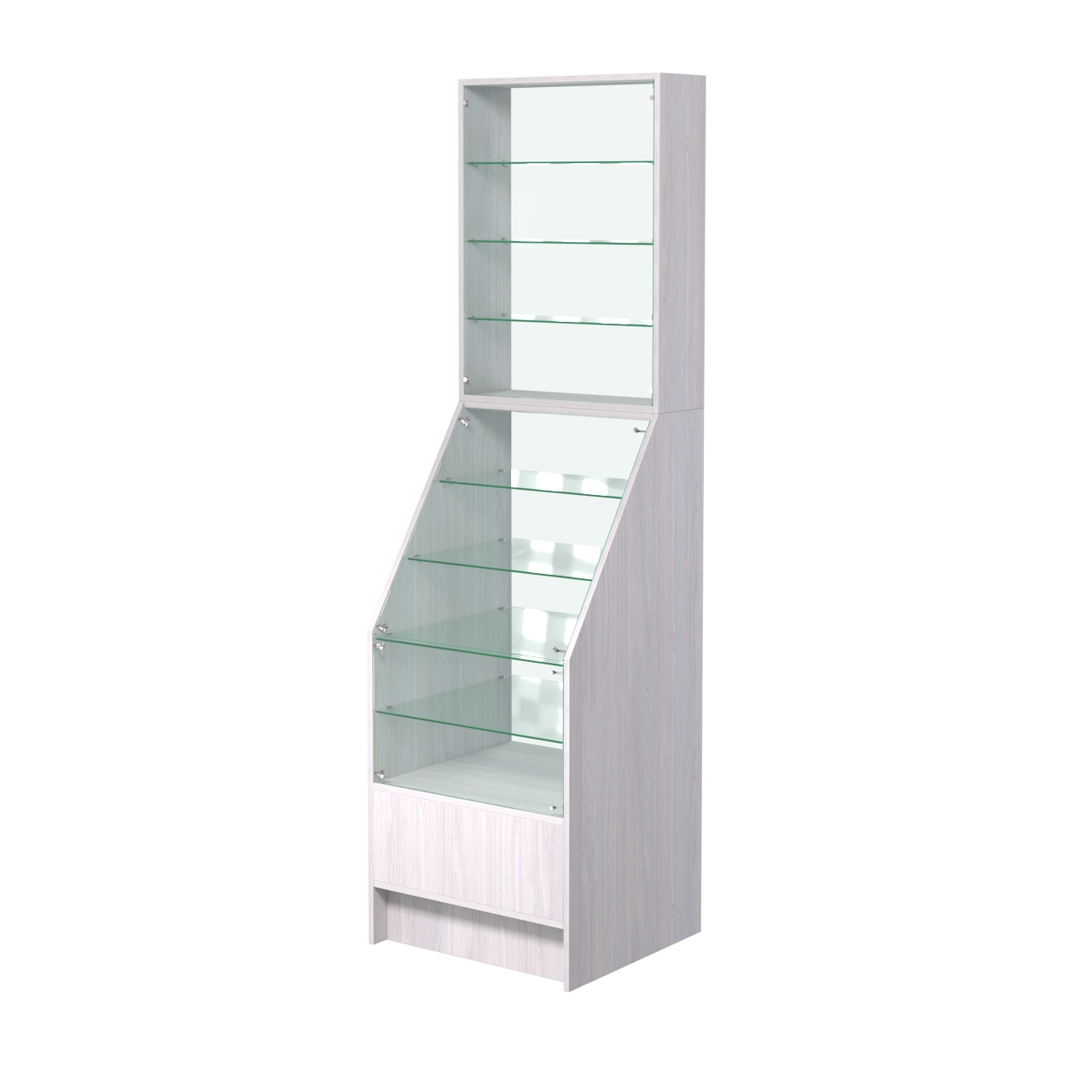 Витрина АЛМАЗ №1-600 Ясень Анкор светлый