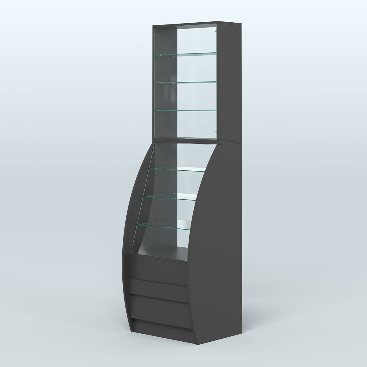 Витрина БРИЗ №1-600 Черный