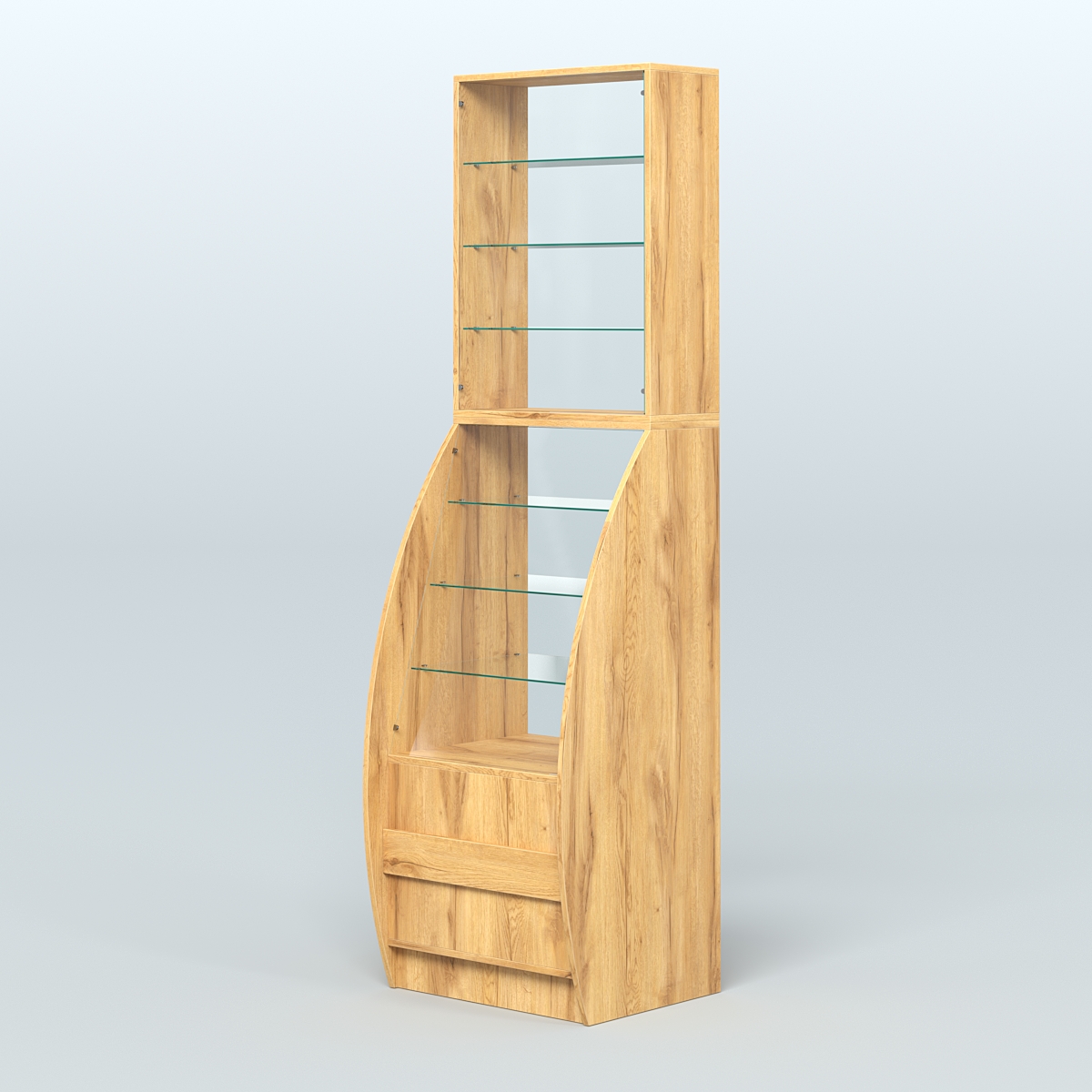 Витрина БРИЗ №1-600 Дуб Золотистый