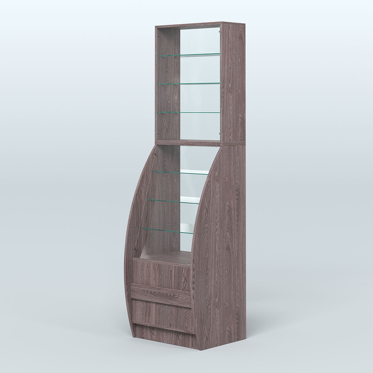 Витрина БРИЗ №1-600 Ясень Анкор темный