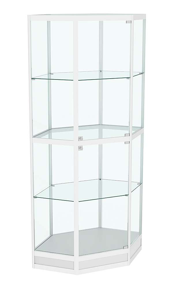 Витрина из профиля шестигранная угловая №4 Серый