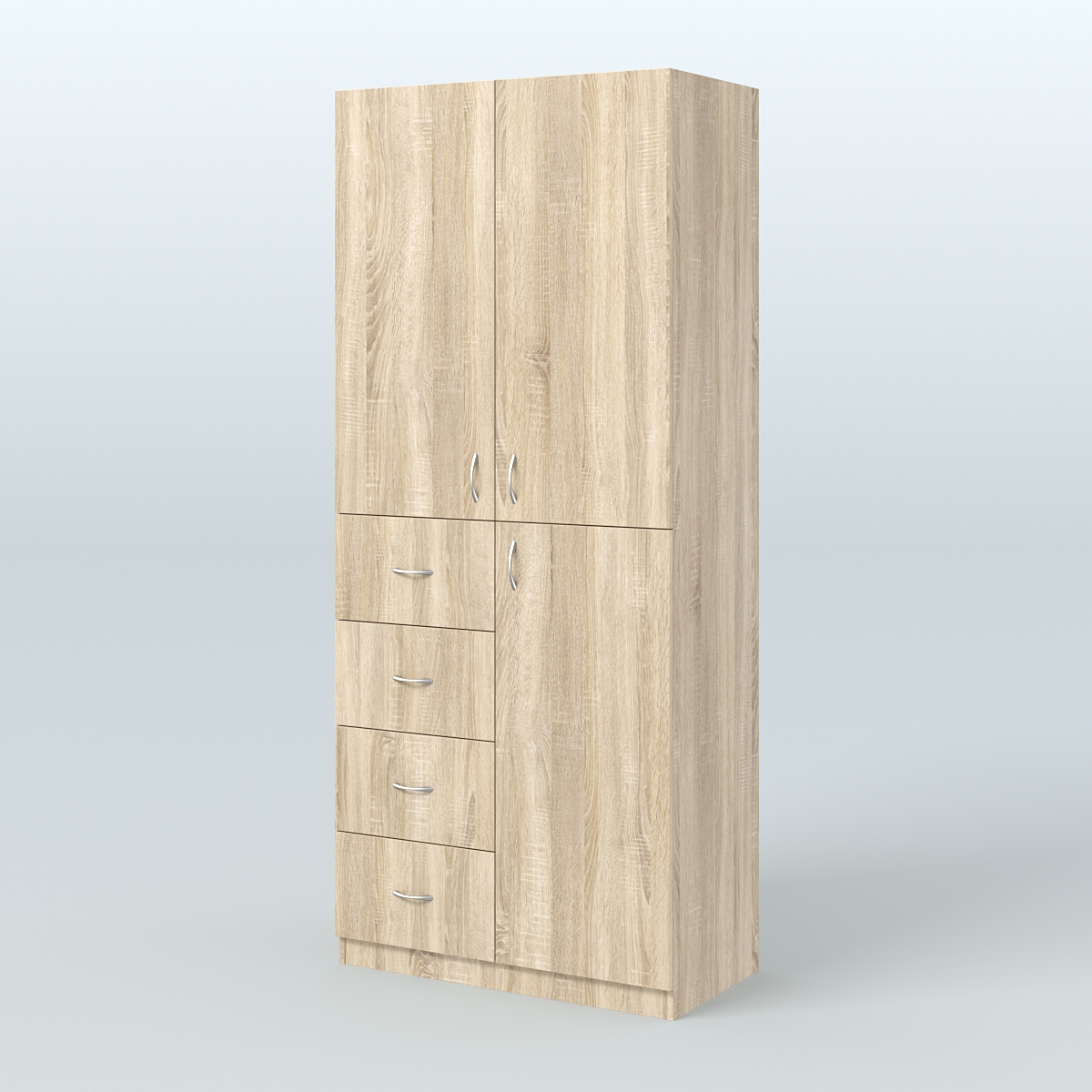 Шкаф для аптек с ящиками и полками №3 Дуб Сонома