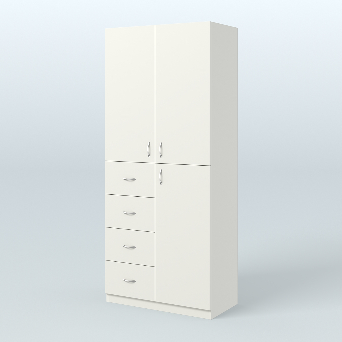 Шкаф для аптек с ящиками и полками №3 Белый