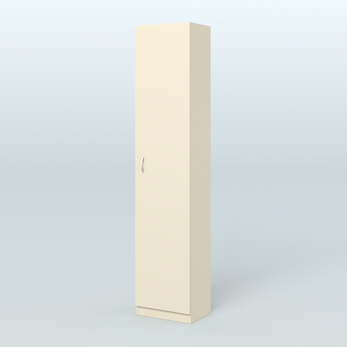 Аптечный узкий стеллаж под резину №2 Крем Вайс