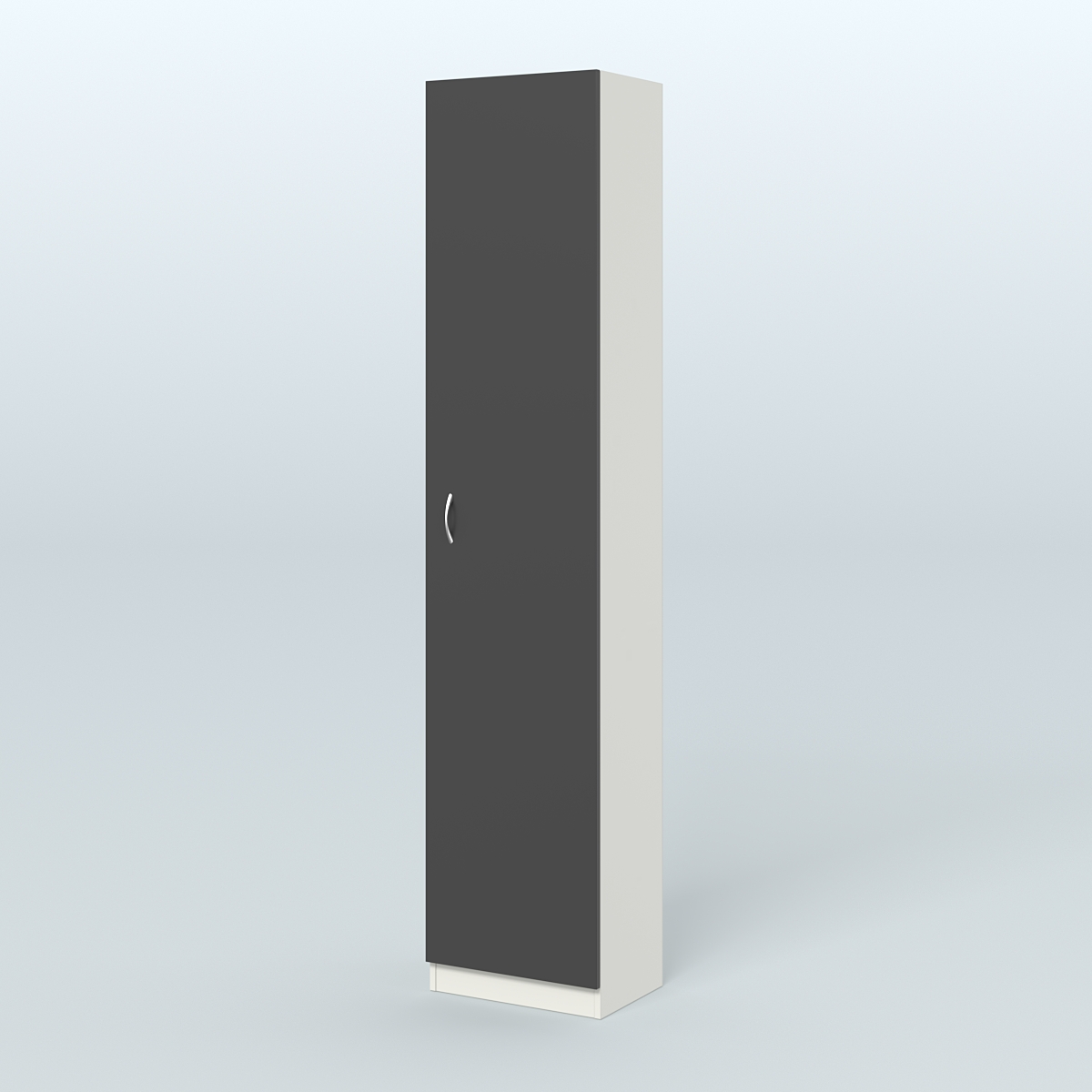 Аптечный узкий стеллаж под резину №2 Белый и Черный