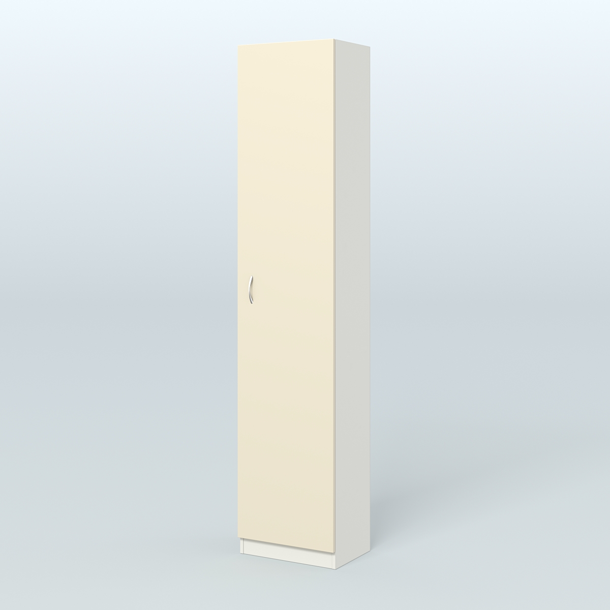 Аптечный узкий стеллаж под резину №2 Белый + Крем Вайс