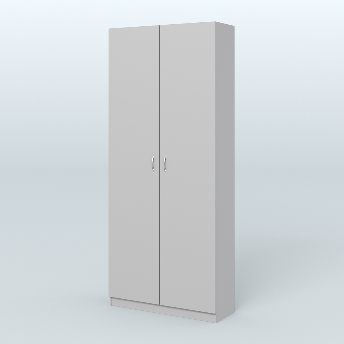 Аптечный шкаф одежды персонала для двух человек №2 Серый