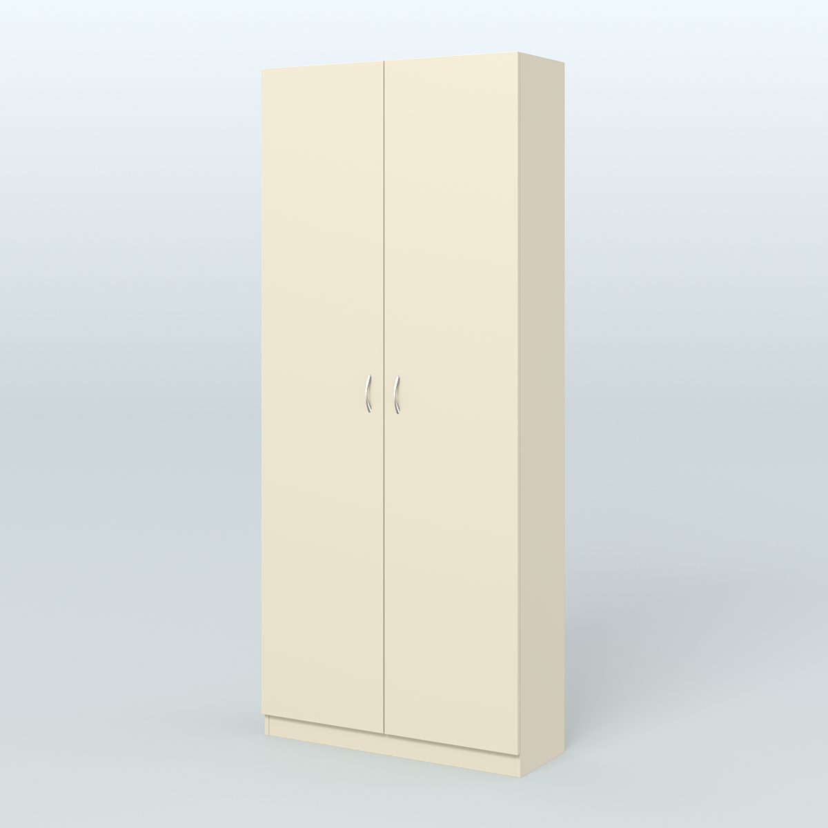 Аптечный шкаф одежды персонала для двух человек №2 Крем Вайс
