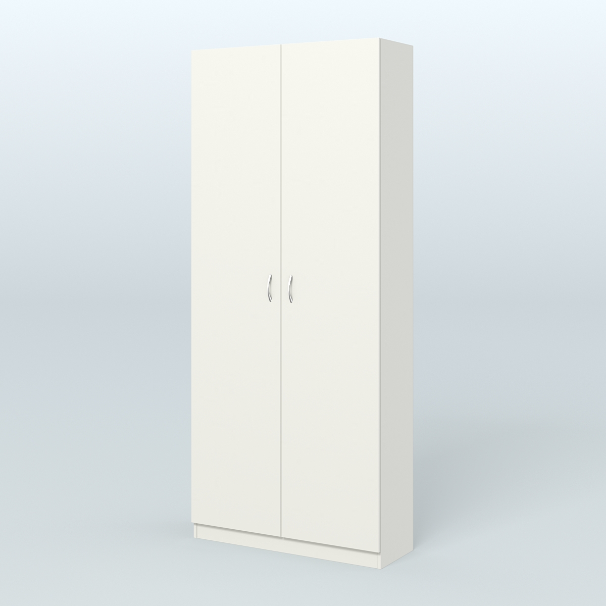 Аптечный шкаф одежды персонала для двух человек №2 Белый