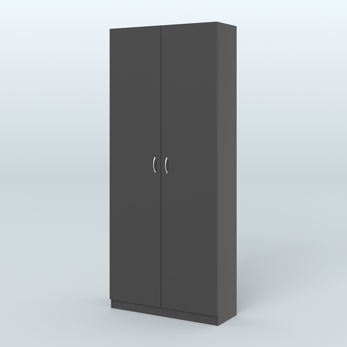 Аптечный шкаф одежды персонала для двух человек №2 Черный