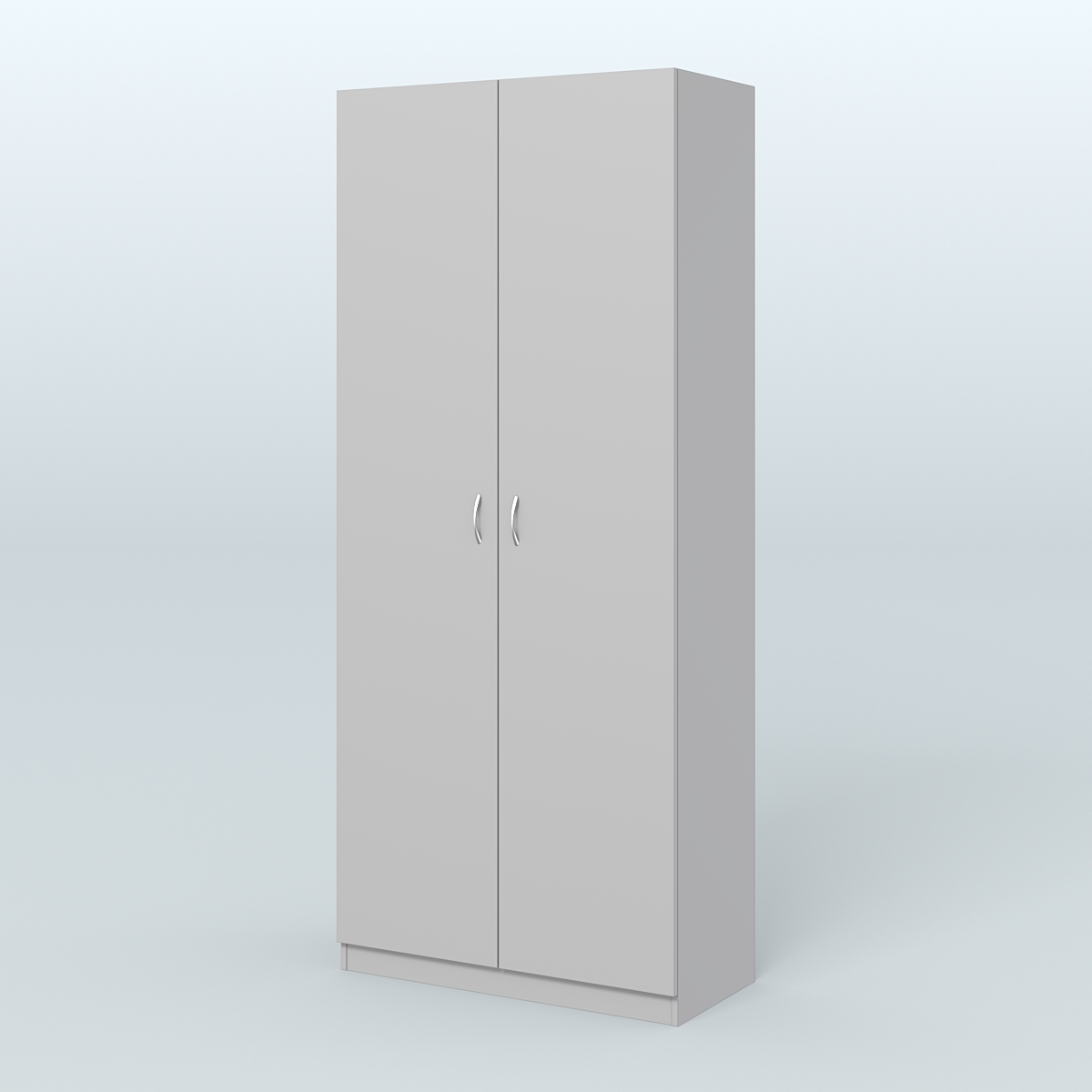 Аптечный шкаф широкий для одежды персонала №4 Серый