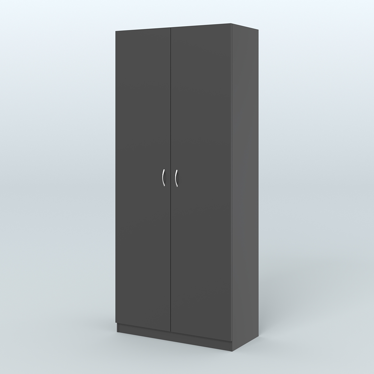 Аптечный шкаф широкий для одежды персонала №4 Черный