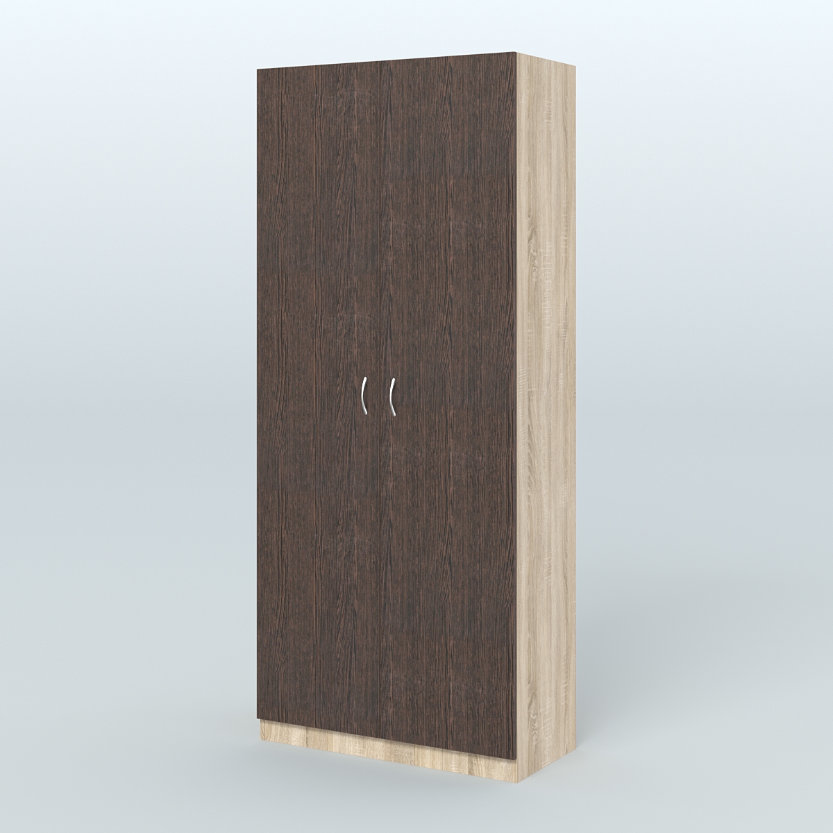Аптечный шкаф широкий для одежды персонала №4 Дуб Сонома + Дуб Венге