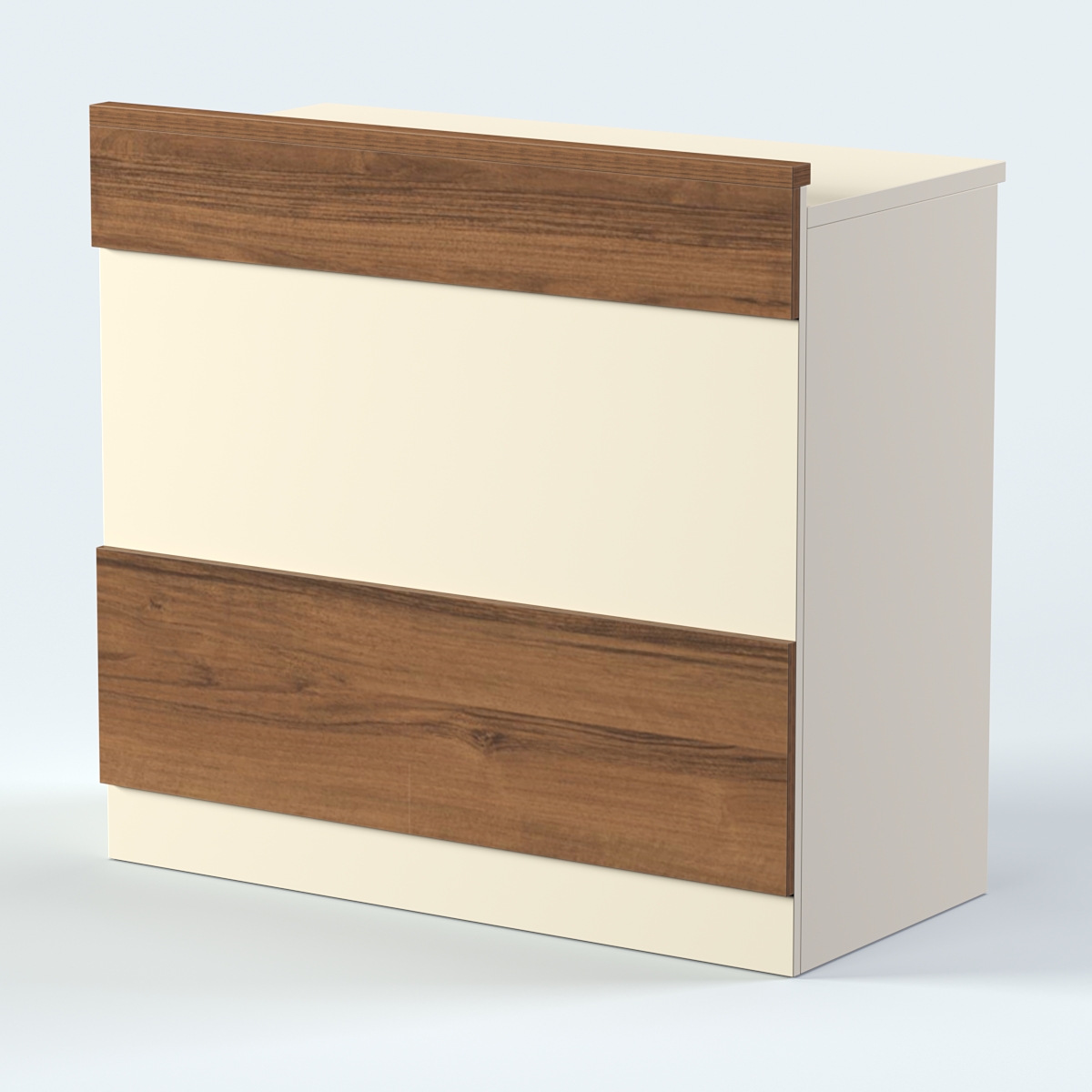 Стол - верстак с ящиками №2 Орех + Крем Вайс