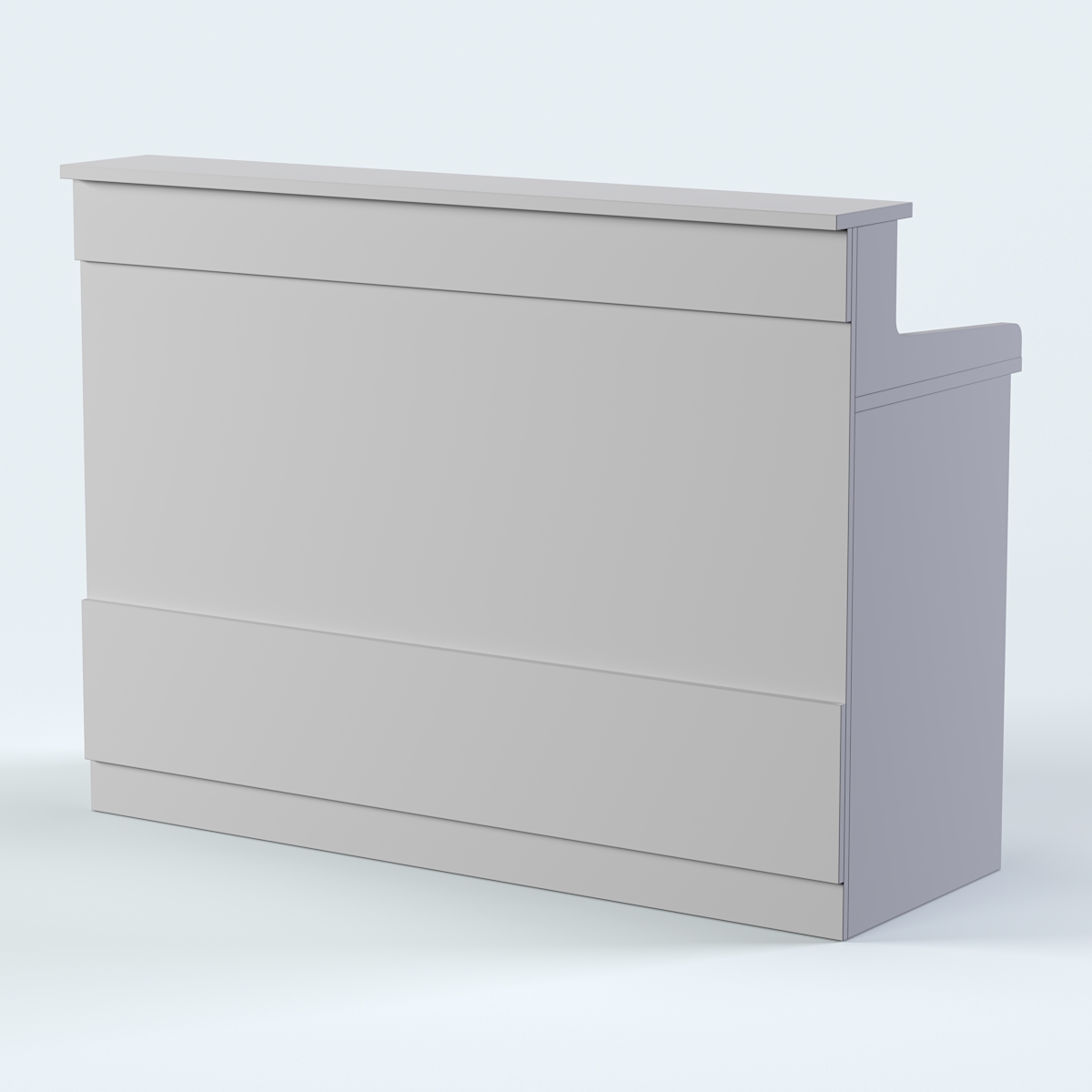 Стол - верстак широкий с ящиками и дверью №3 Серый