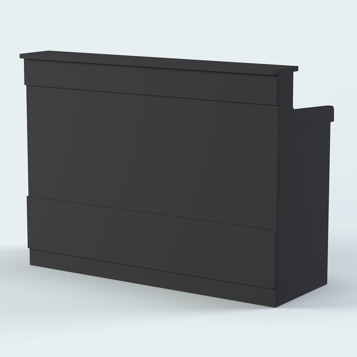 Стол - верстак широкий с ящиками и дверью №3 Черный