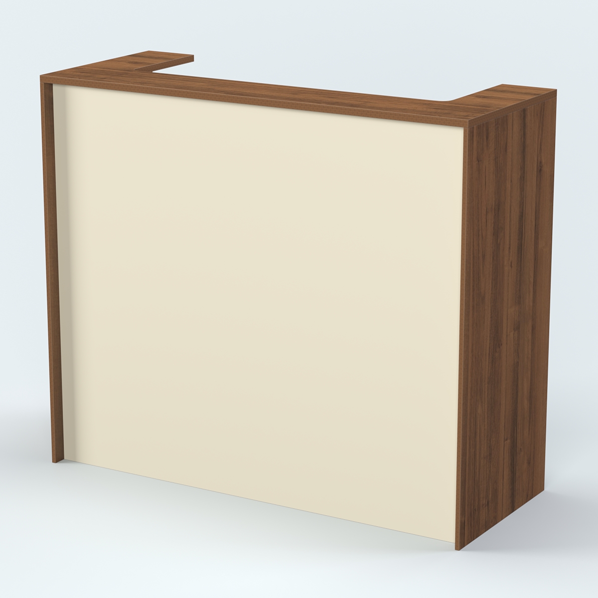 Стол - верстак высокий №5 Орех + Крем Вайс