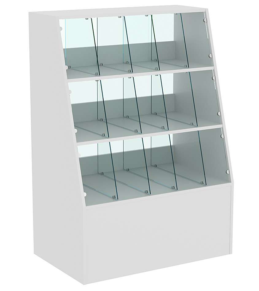 Прилавок для конфет и орехов на тринадцать ячеек №2 Серый