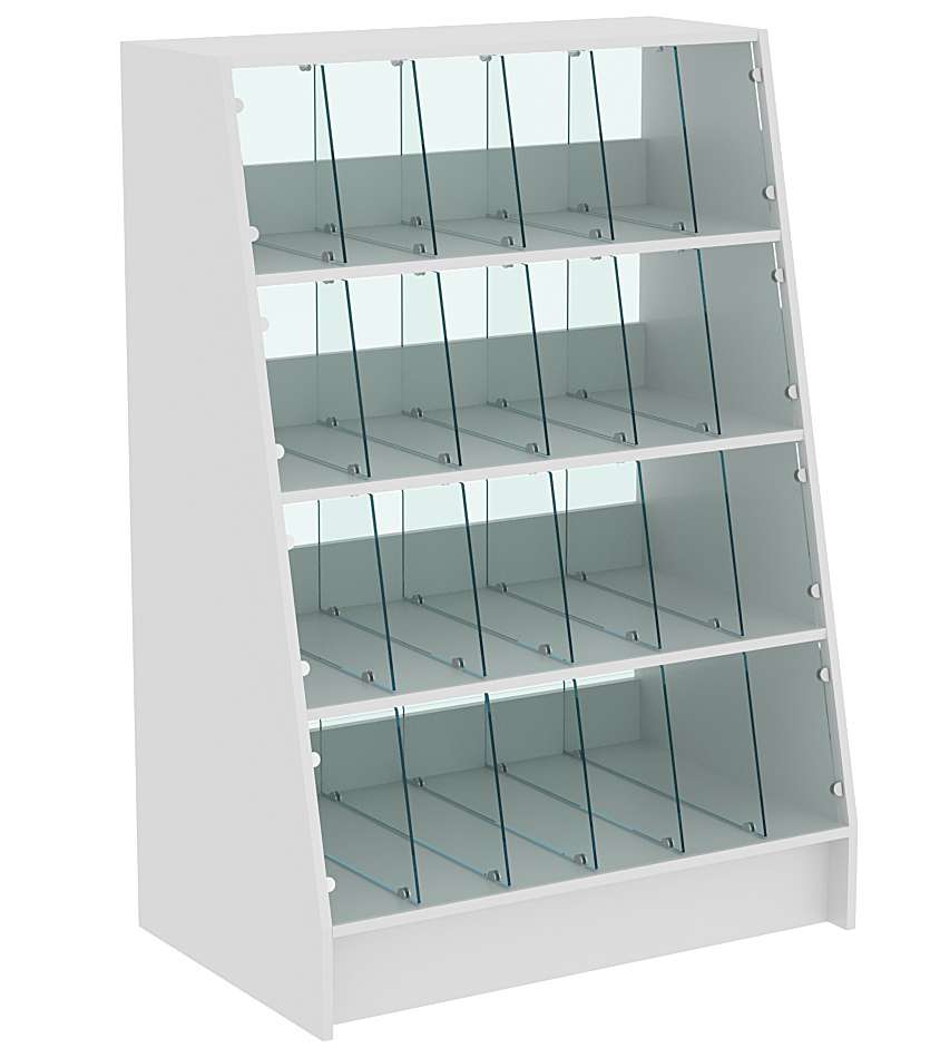 Прилавок для конфет и орехов на 24 ячейки №3 Серый