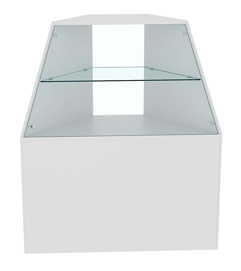 Прилавок для конфет и орехов угловой с высоким накопителем №1 Серый