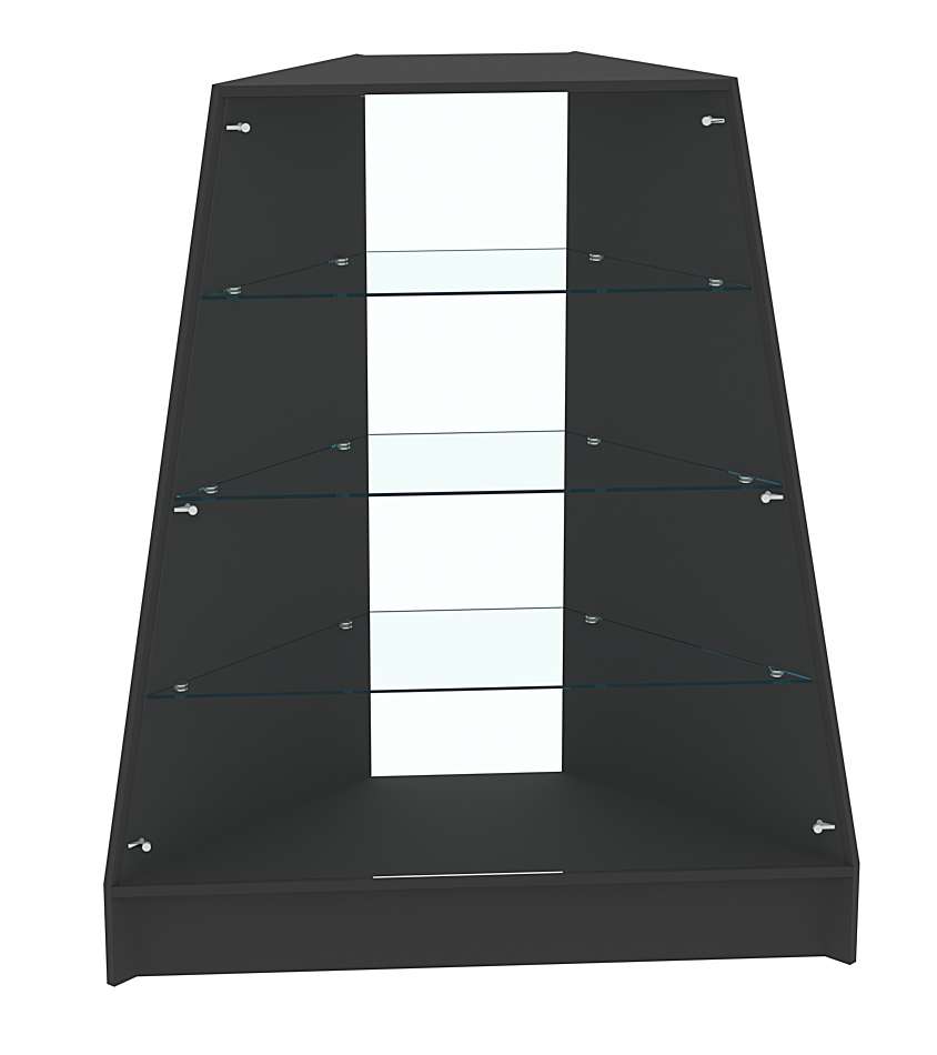 Прилавок для конфет и орехов угловой с низким подиумом №3 Черный