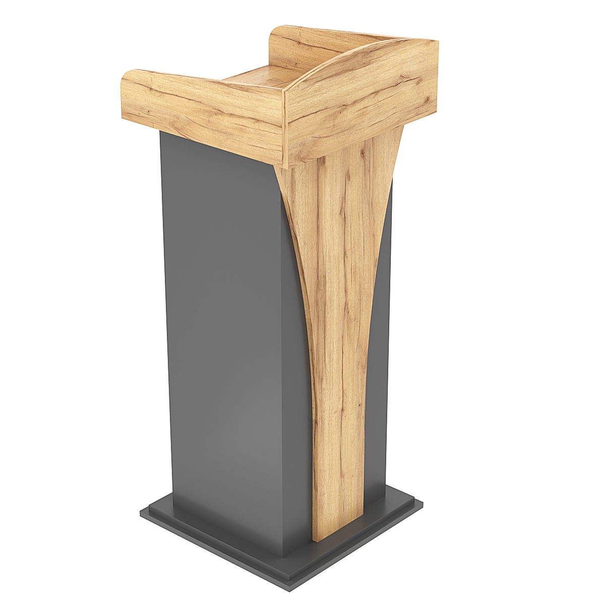 Кафедра для выступлений Конференс №1 Темно-Серый  + Дуб Золотистый