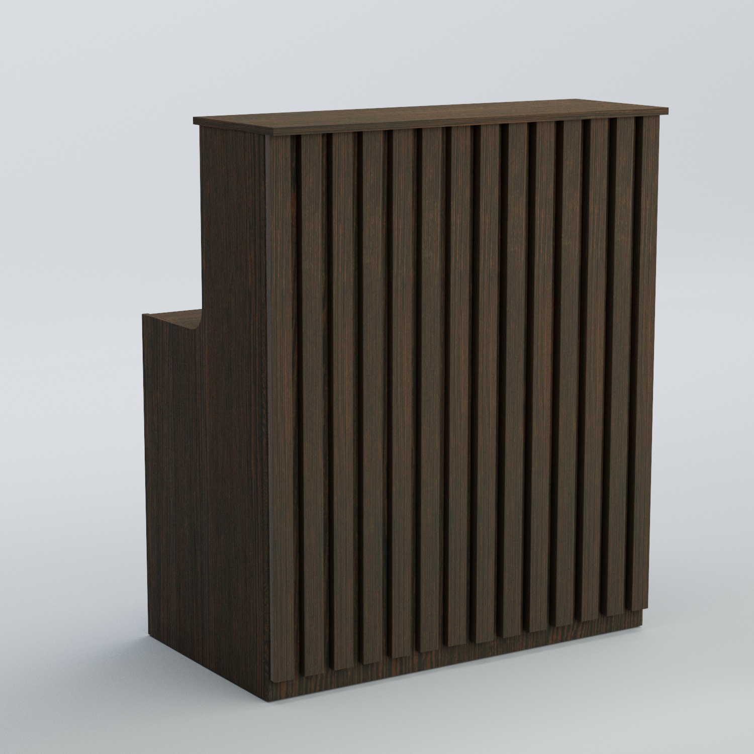 Ресепшен прямоугольный серии ПРИЛИВ №1 Дуб Венге