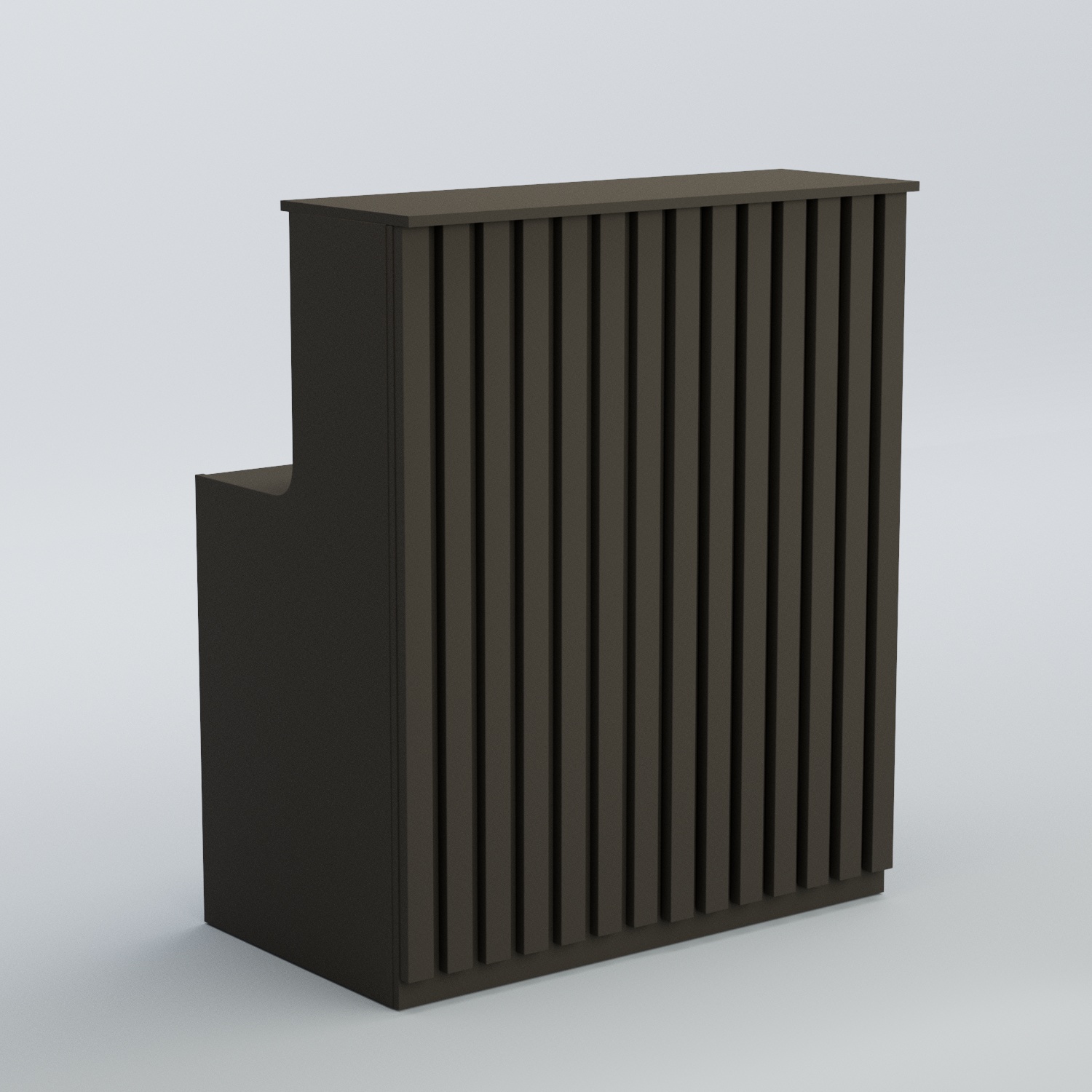 Ресепшен прямоугольный серии ПРИЛИВ №1 Черный