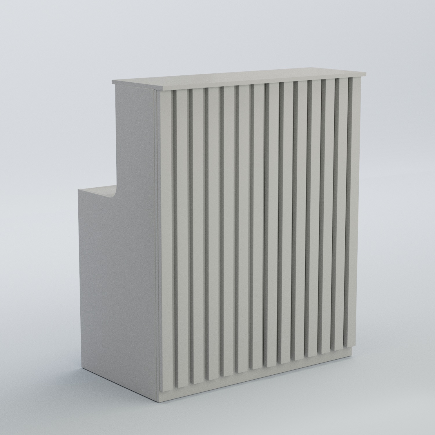 Ресепшен прямоугольный серии ПРИЛИВ №1 Серый