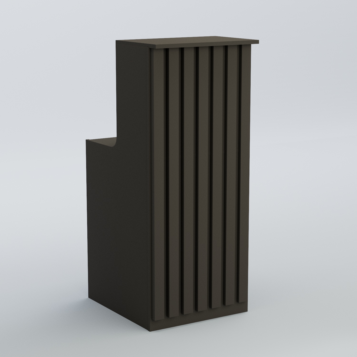 Ресепшен узкий серии ПРИЛИВ №2 Черный