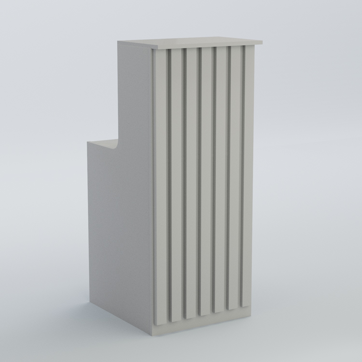 Ресепшен узкий серии ПРИЛИВ №2 Серый