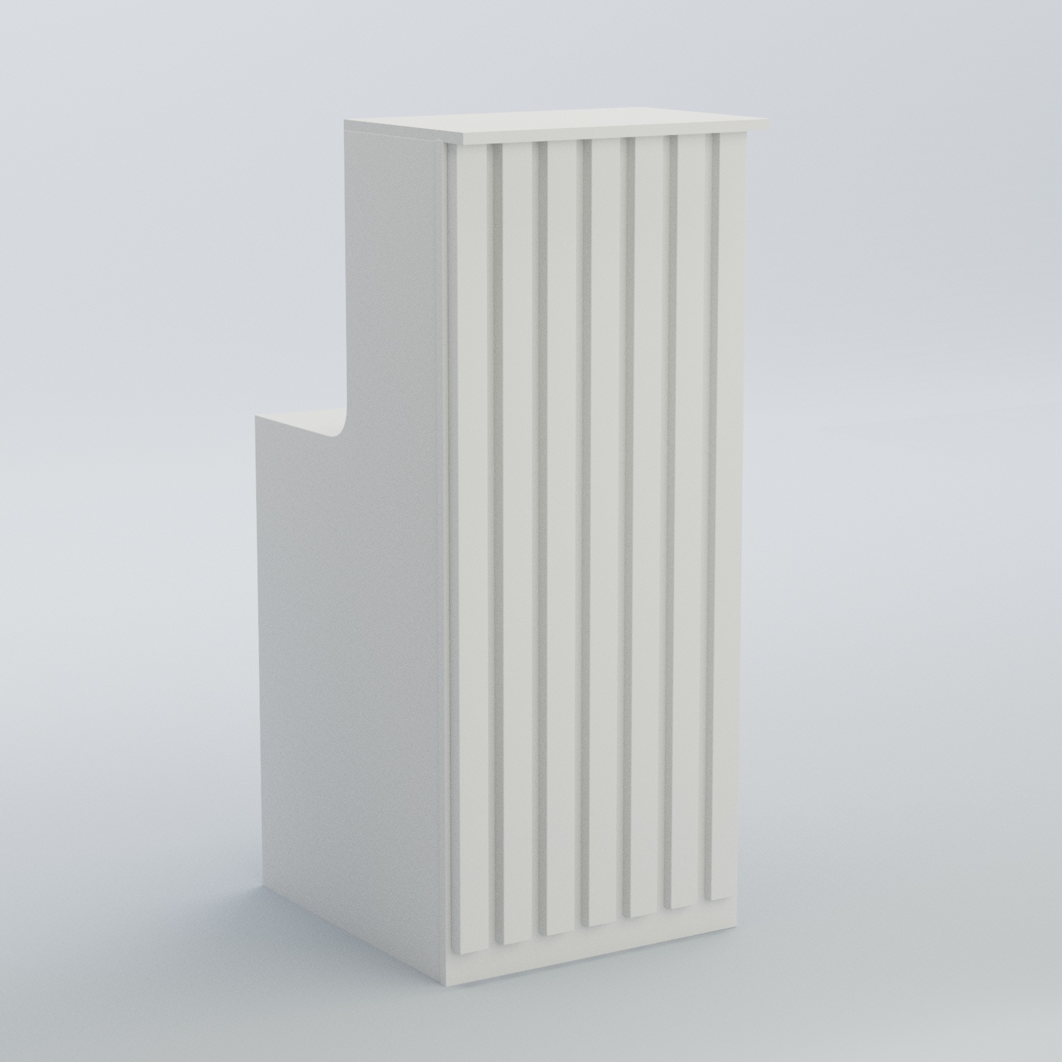 Ресепшен узкий серии ПРИЛИВ №2 Белый