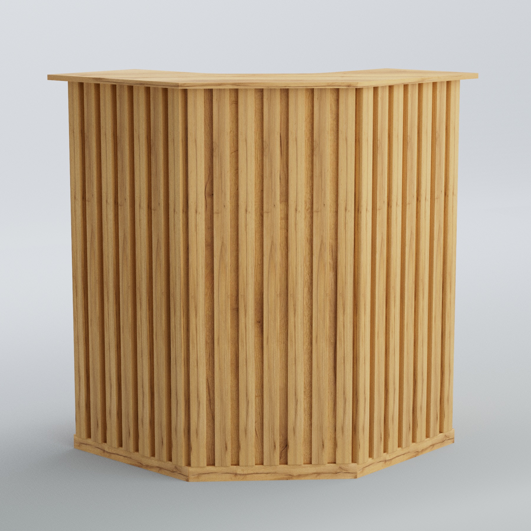 Ресепшен угловой серии ПРИЛИВ №3 Дуб Золотистый