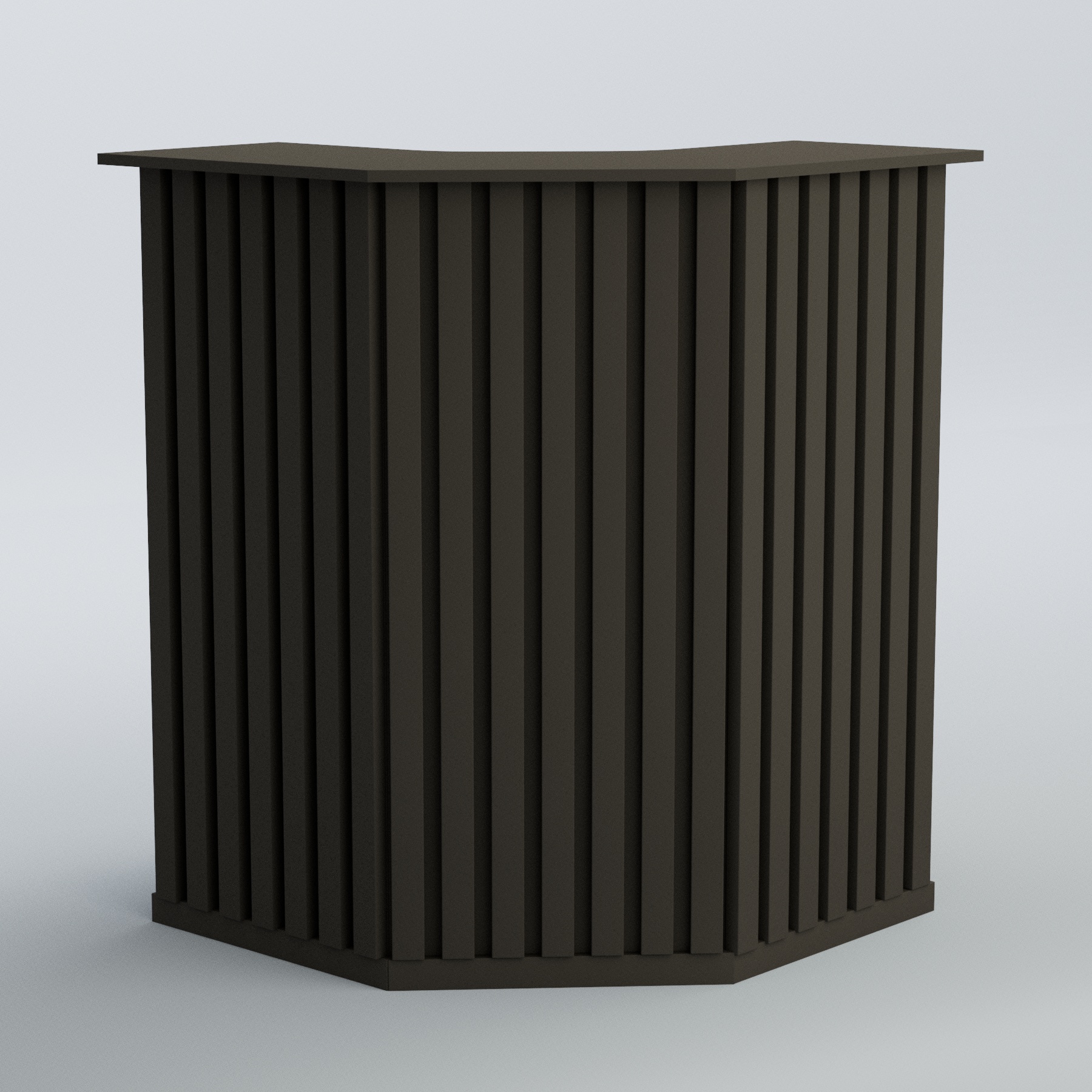 Ресепшен угловой серии ПРИЛИВ №3 Черный