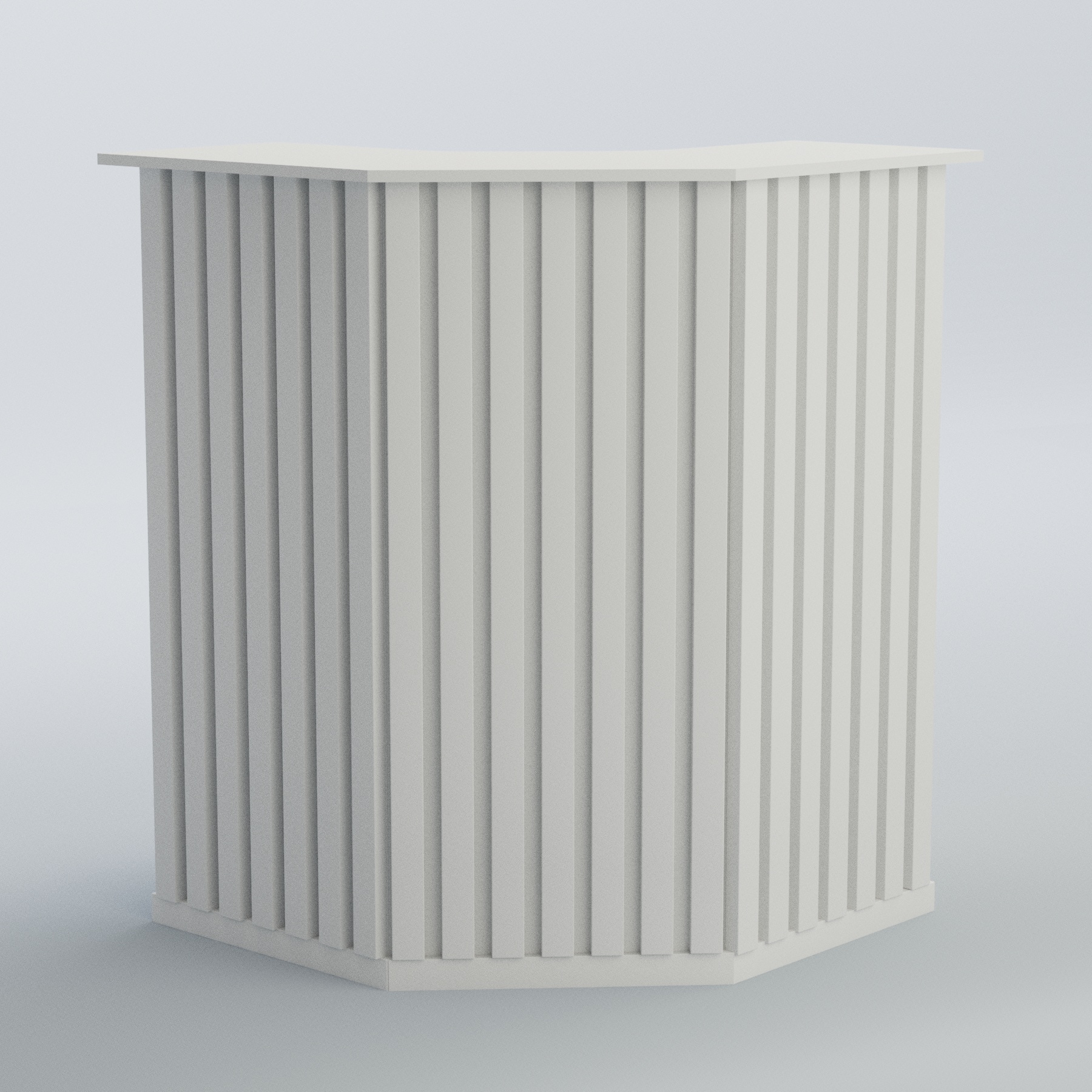 Ресепшен угловой серии ПРИЛИВ №3 Белый