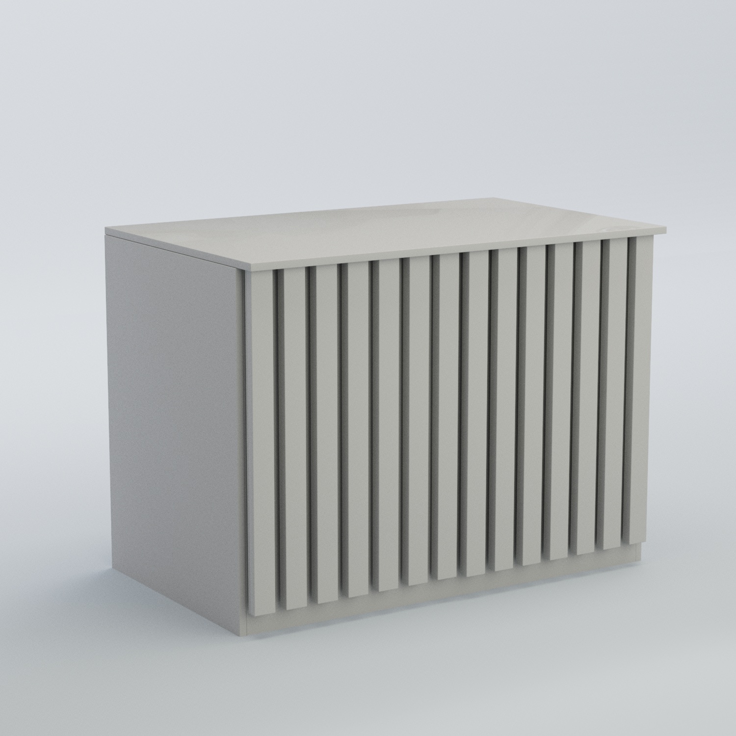 Ресепшен - стол широкий серии ПРИЛИВ №8 Серый