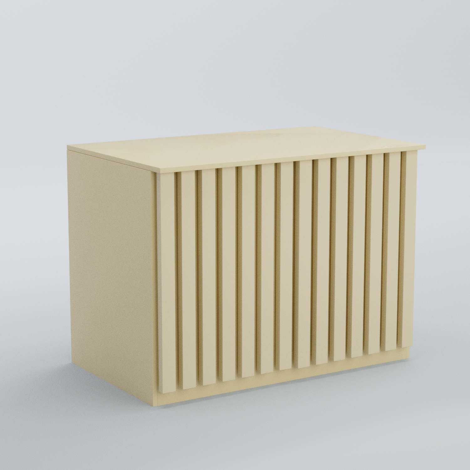 Ресепшен - стол широкий серии ПРИЛИВ №8 Крем Вайс