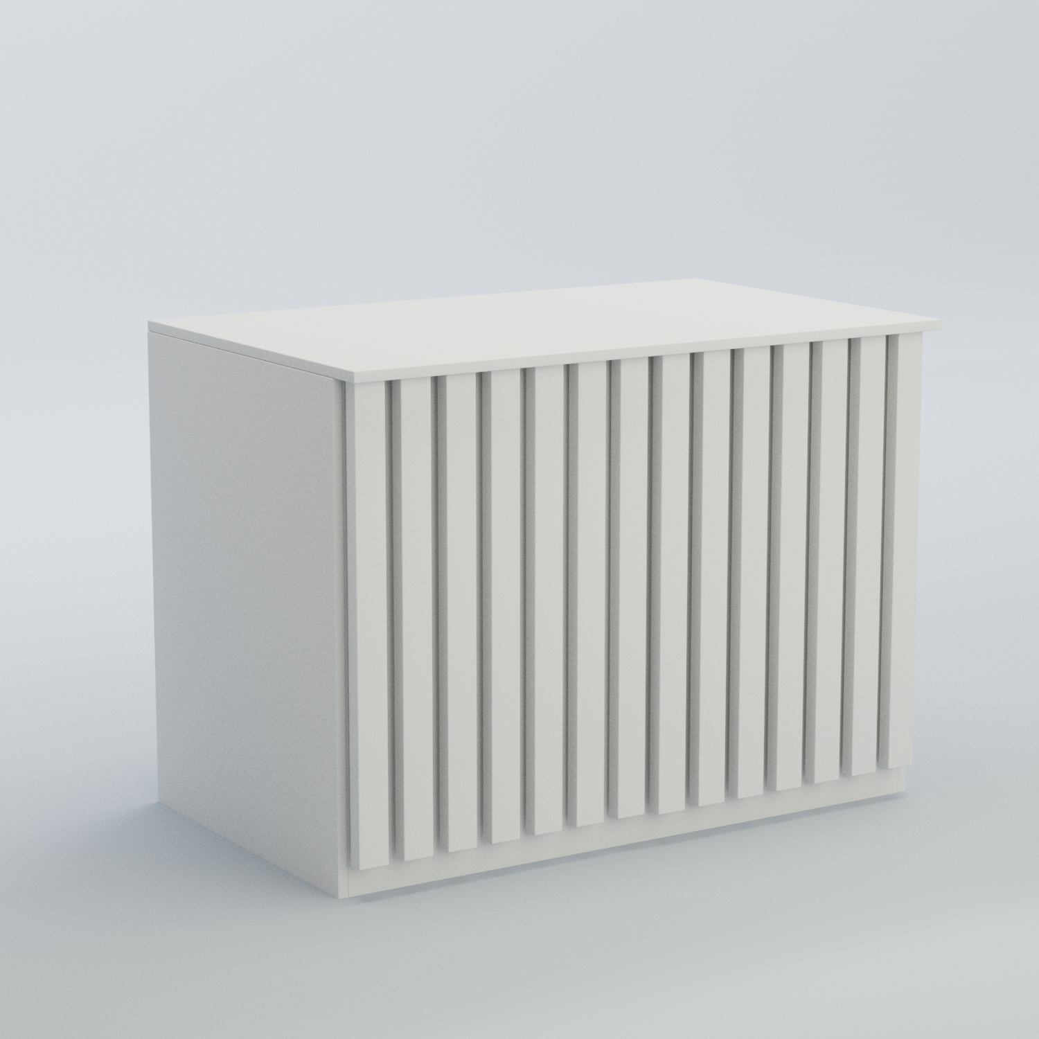 Ресепшен - стол широкий серии ПРИЛИВ №8 Белый