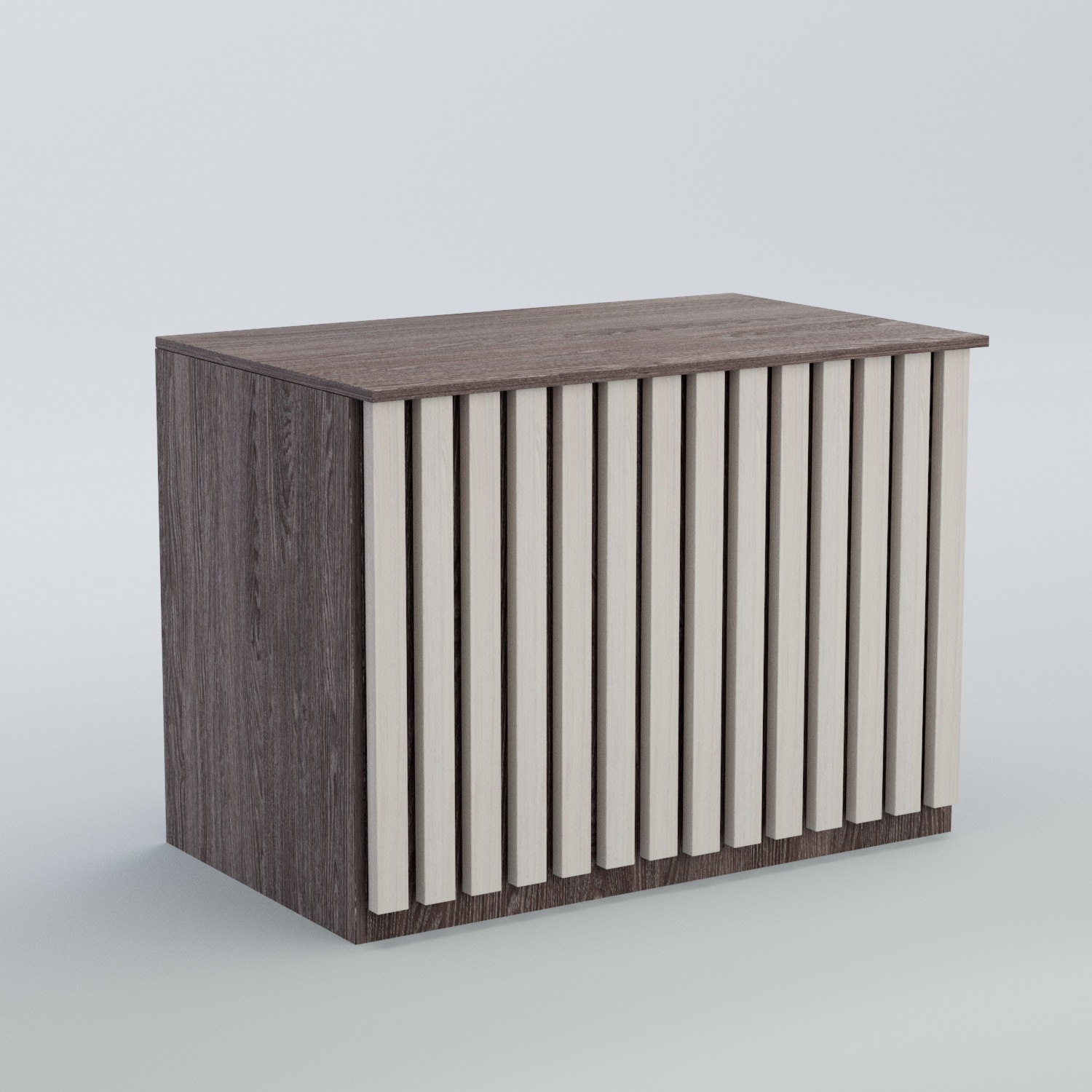 Ресепшен - стол широкий серии ПРИЛИВ №8 Ясень Анкор темный + Ясень Анкор светлый