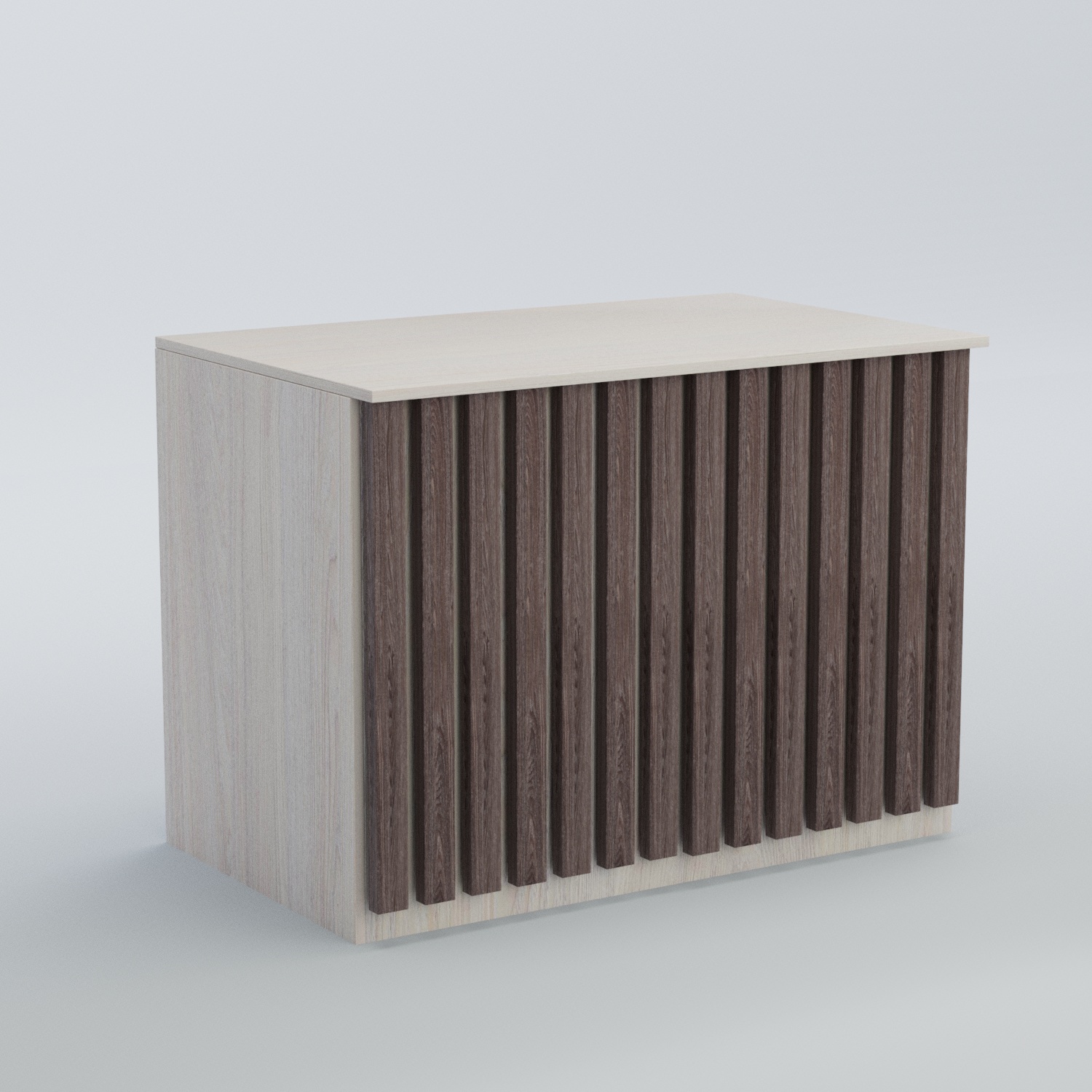 Ресепшен - стол широкий серии ПРИЛИВ №8 Ясень Анкор светлый + Ясень Анкор темный