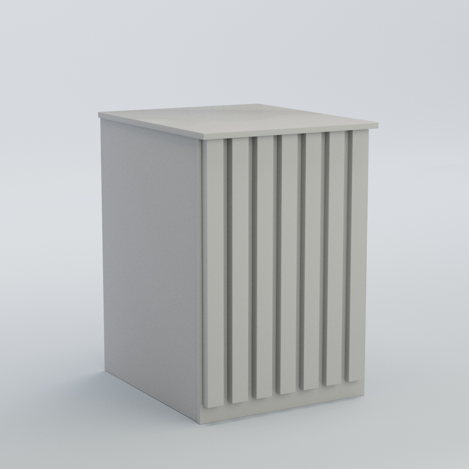 Ресепшен - стол узкий серии ПРИЛИВ №9 Серый