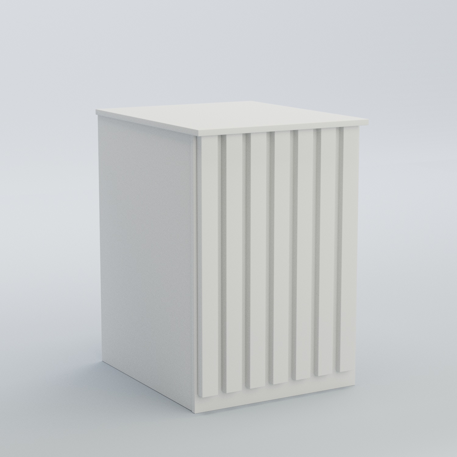 Ресепшен - стол узкий серии ПРИЛИВ №9 Белый