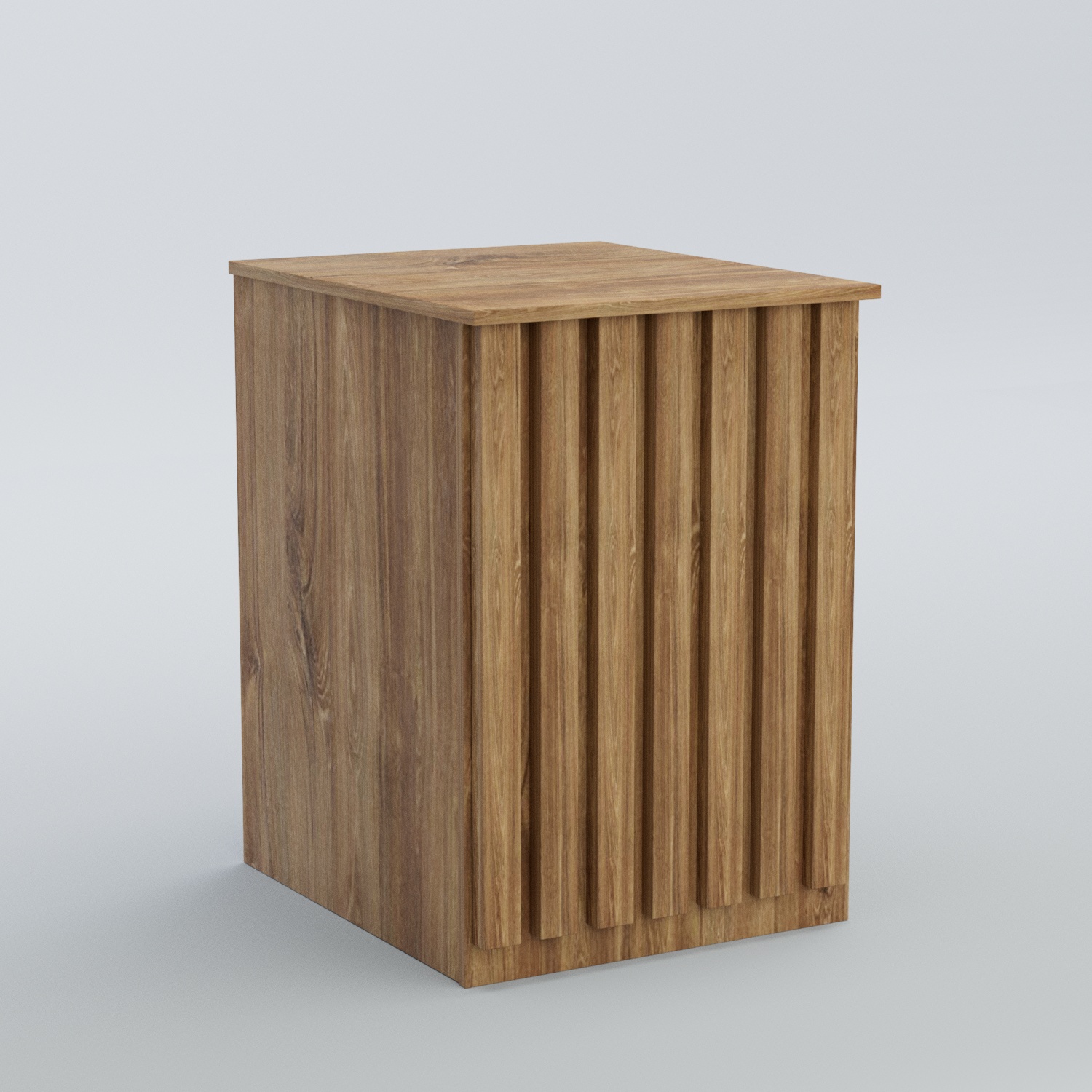 Ресепшен - стол узкий серии ПРИЛИВ №9 Дуб Канзас коричневый