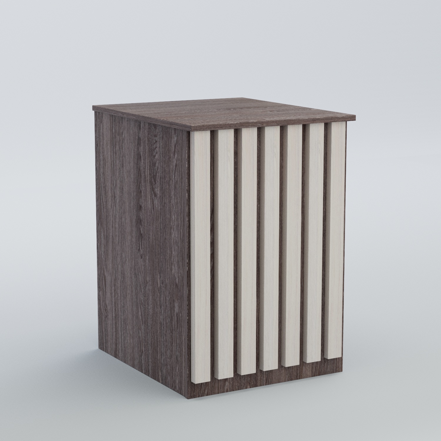 Ресепшен - стол узкий серии ПРИЛИВ №9 Ясень Анкор темный + Ясень Анкор светлый