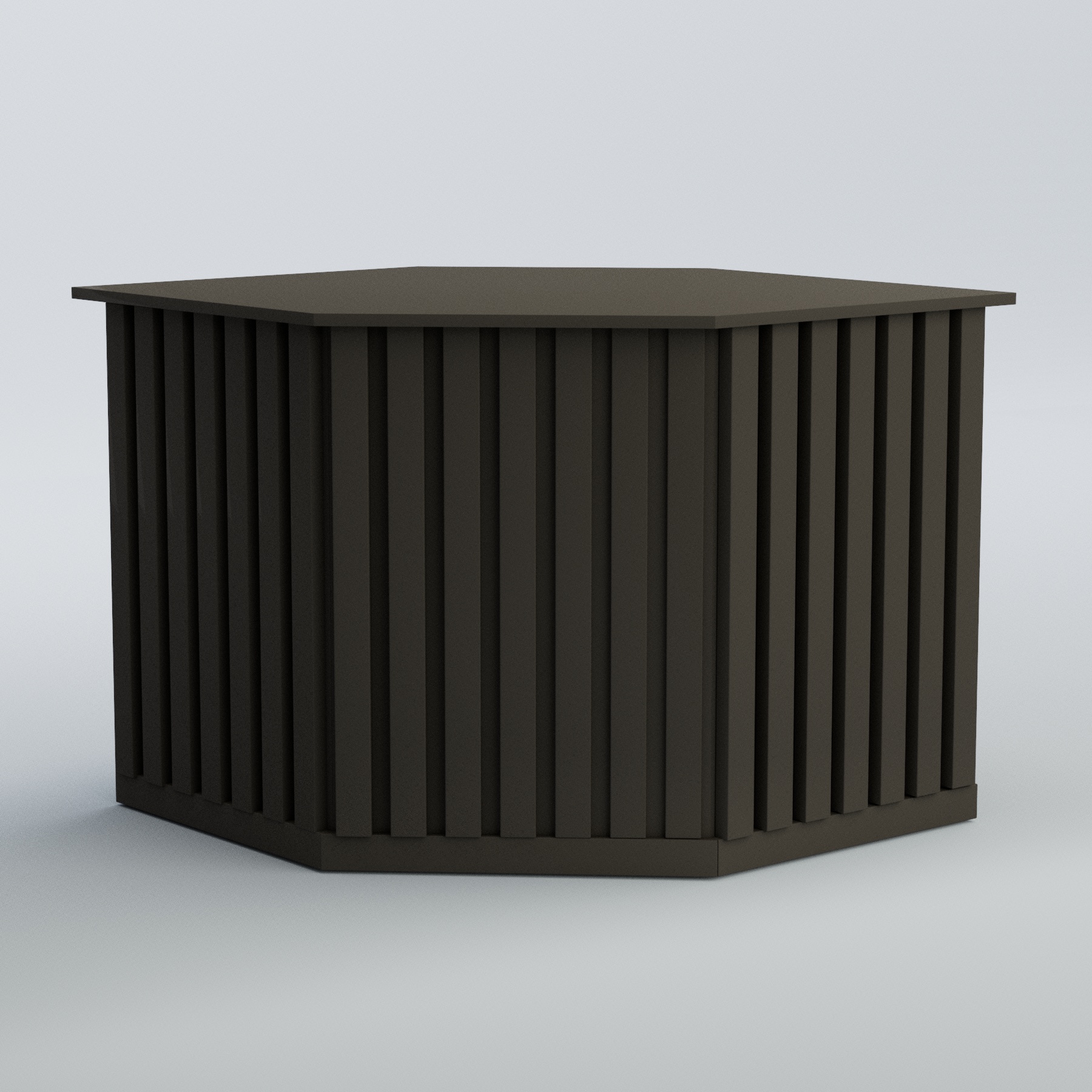 Ресепшен - стол угловой серии ПРИЛИВ №10 Черный