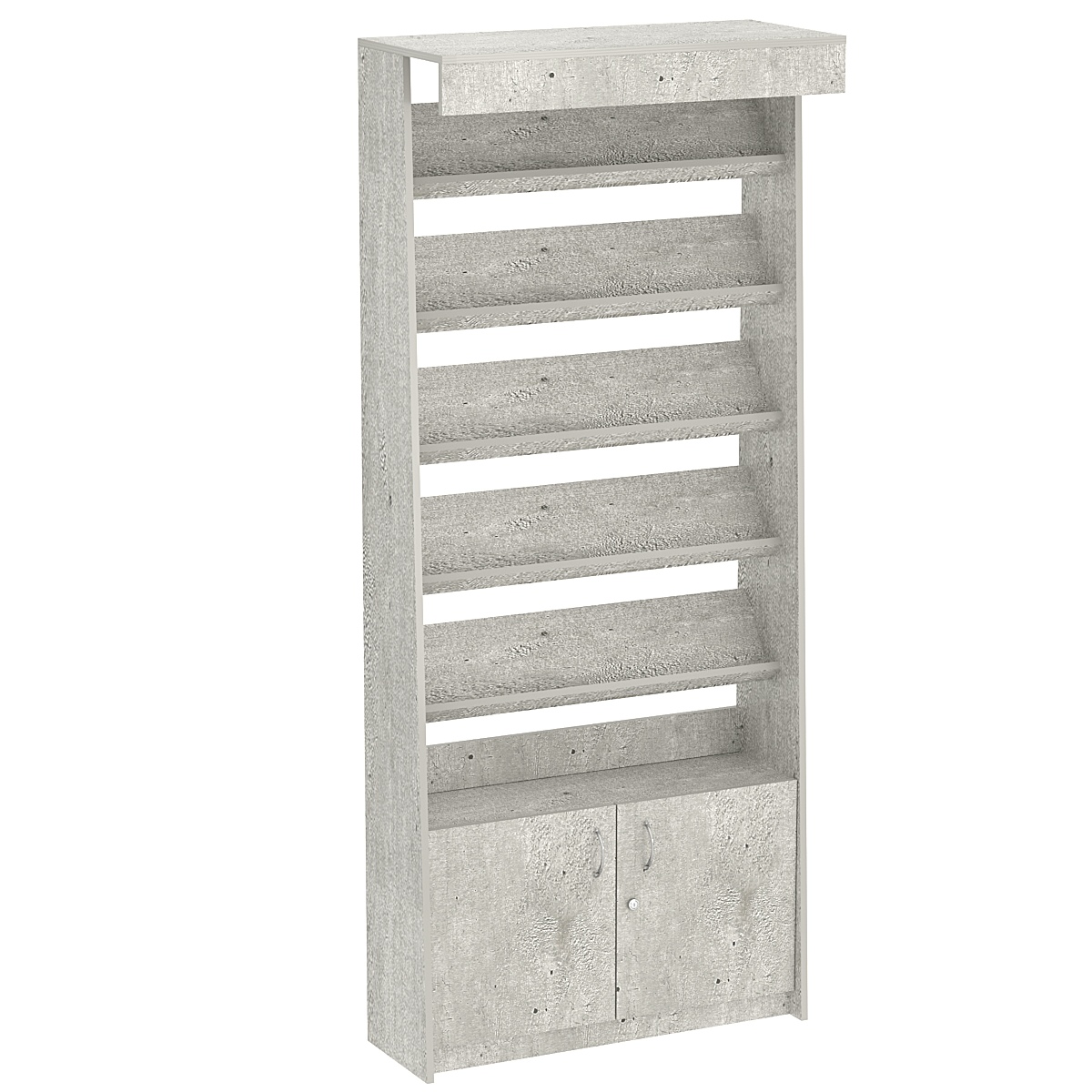 Стеллаж под книги №4 Метрополитан Грей