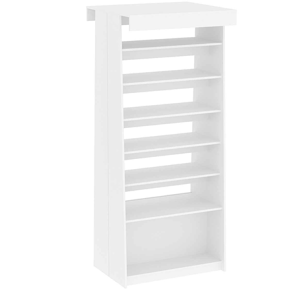 Стеллаж под книги №5 островной Белый