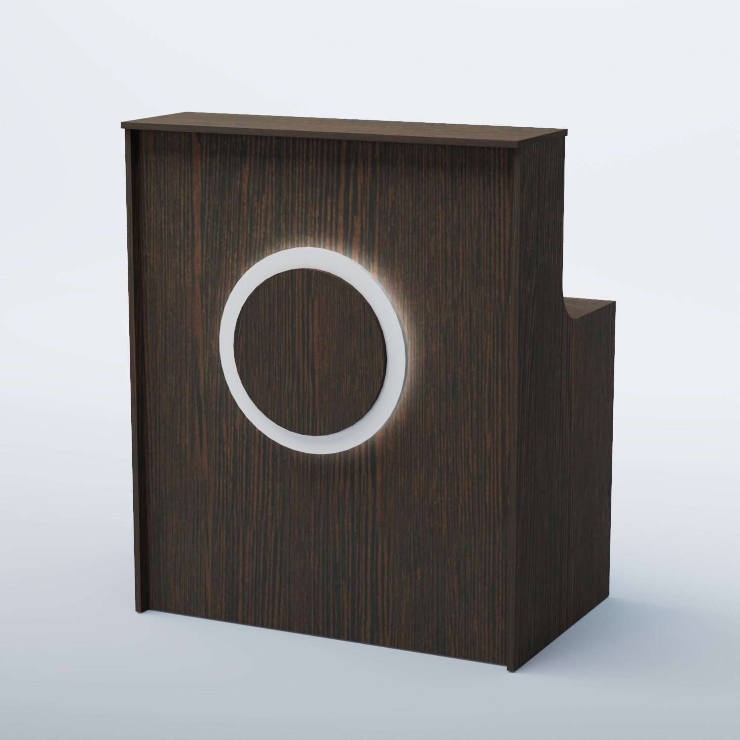 Ресепшен прямоугольный КРУГ №1 Дуб Венге