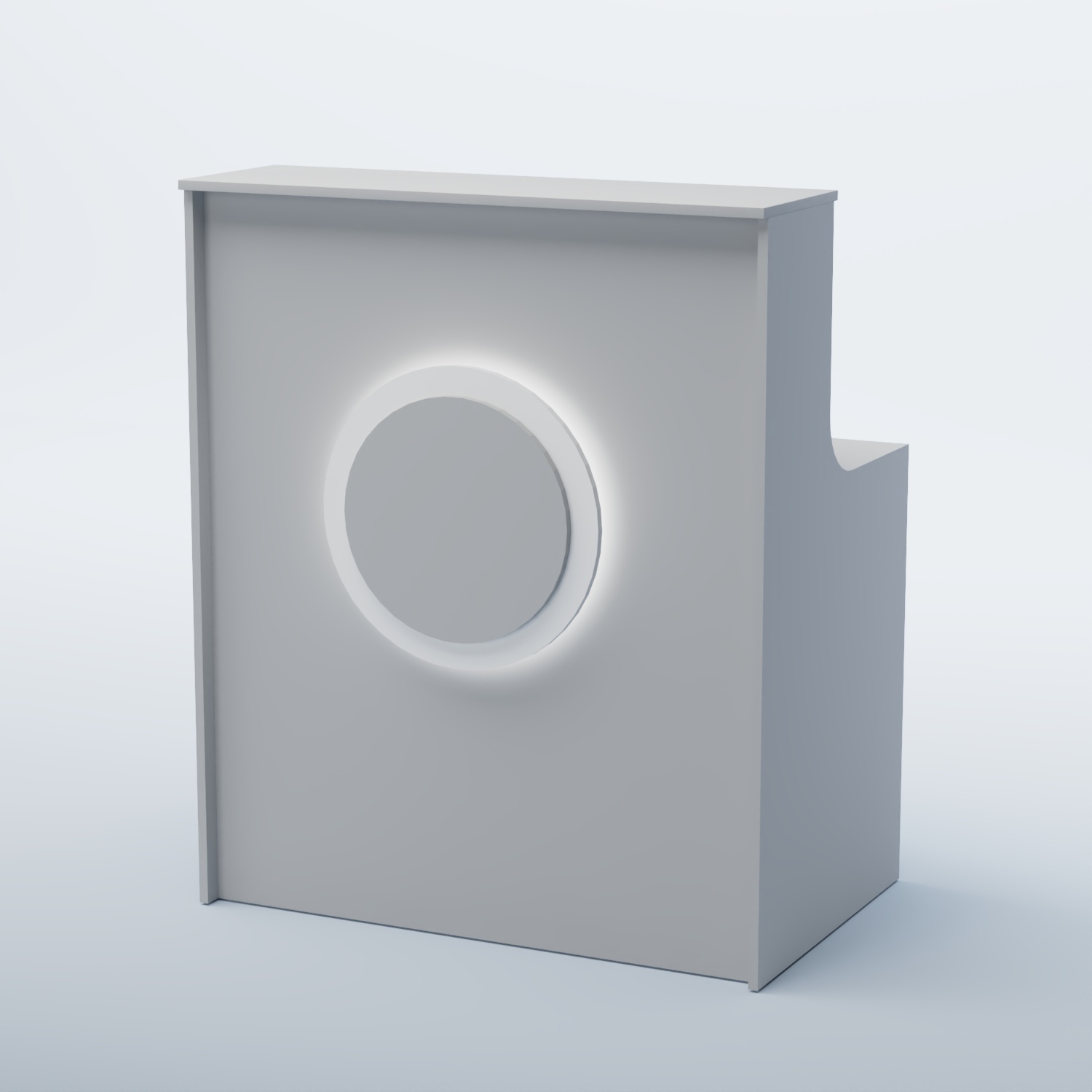 Ресепшен прямоугольный КРУГ №1 Серый